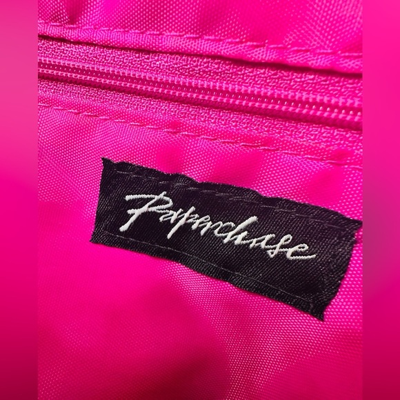 Paperchase Blk Glossy Cartoon Fun Owl-Floral Print Tote Bag Large Purse Carrier - Picture 6 of 6